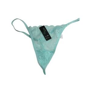 Vision Intimate Mint Lace G String Pantie Womens Large